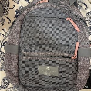 Adidas Charcoal and Pink Backpack